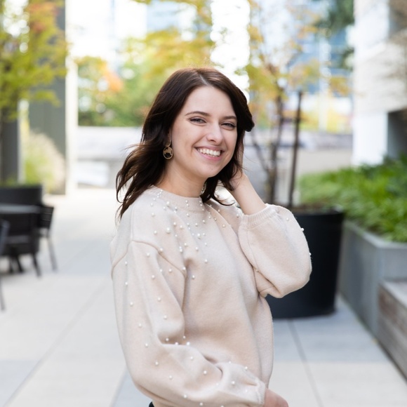 SINCERELY YOURS PEARL DETAIL SWEATER - Picture 2 of 5